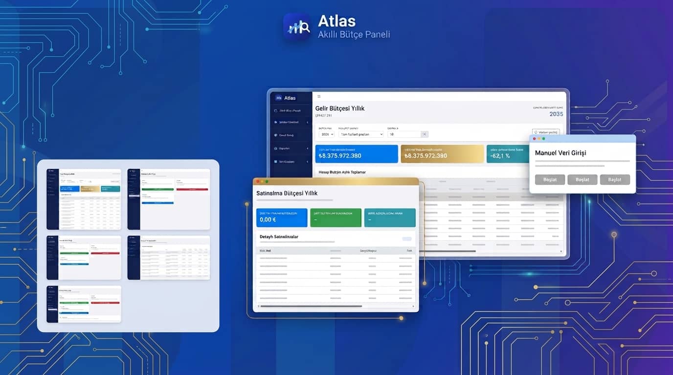 Ensa Atlas akıllı bütçe paneli arayüzü